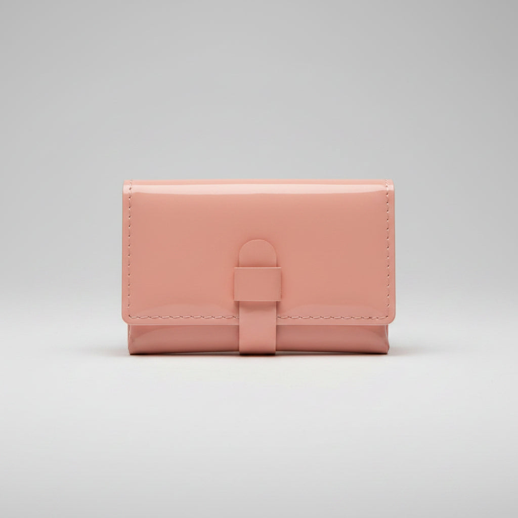 Strap Closure Card Wallet