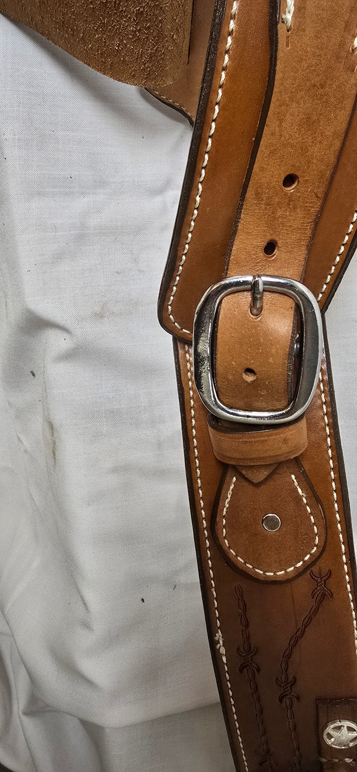 Belt and Holster with Barbed wire detail